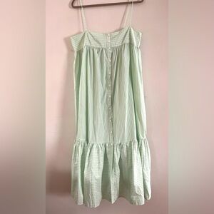 Zara Light Green Striped Chemise